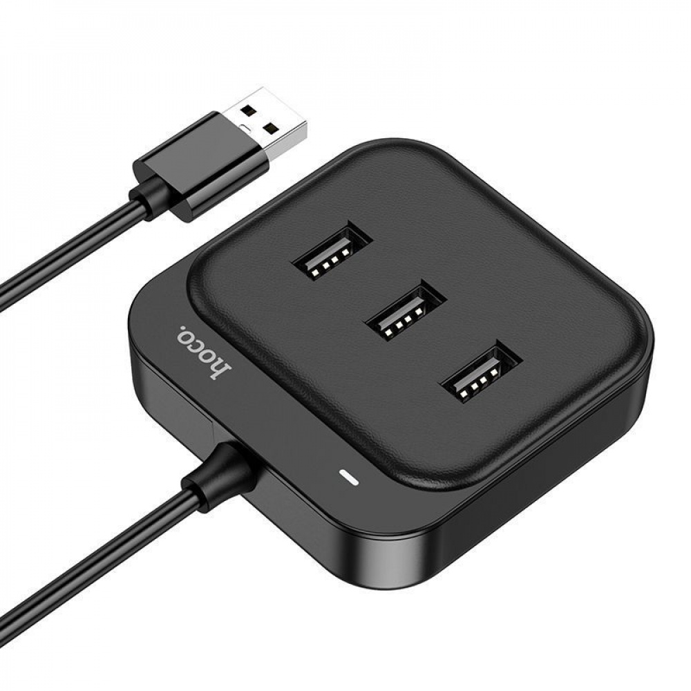 USB-Хаб Hoco HB31 Easy 4 in 1 (USB to USB3.0+USB2.0*3) (0,2m) - фото 2