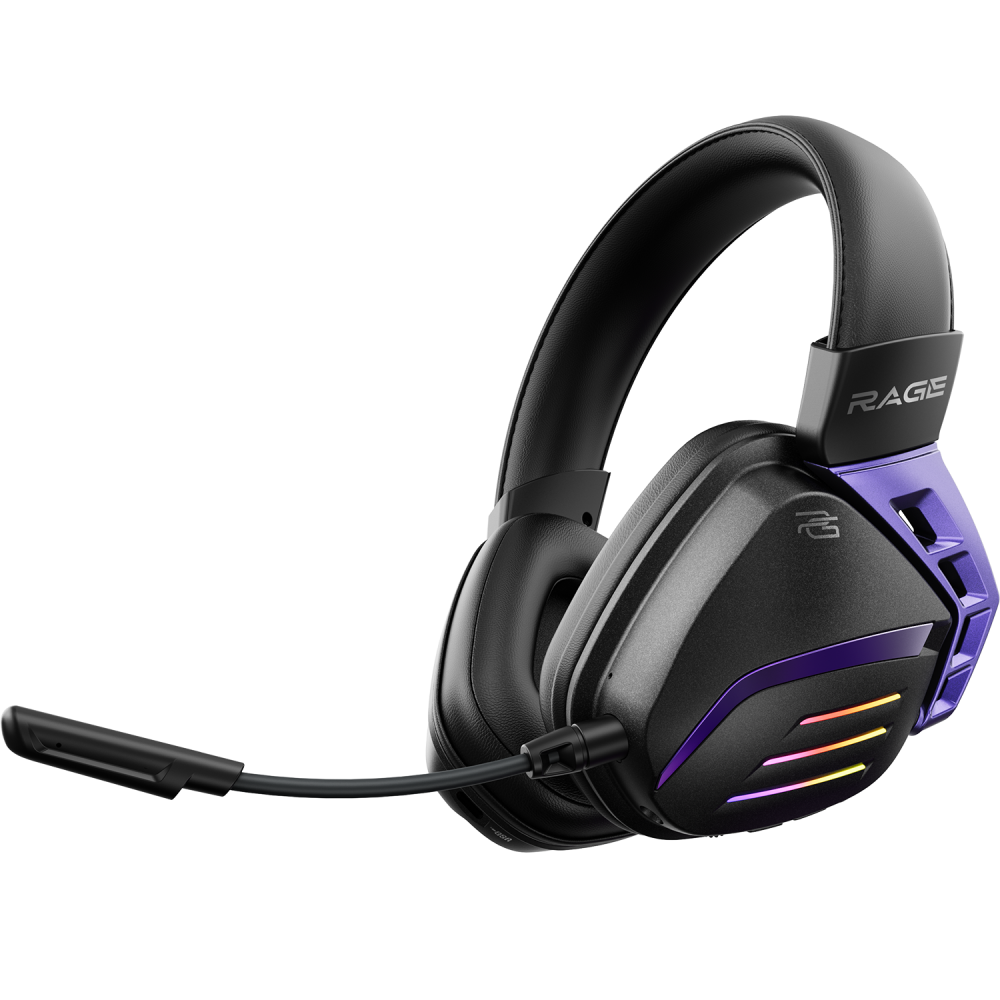 Бездротова ігрова гарнітура Proove Gaming Rage (APP) black/purple
