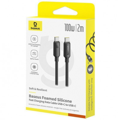 Купить Кабель Baseus Foamed Silicone Fast Charging Data Type-C to Type-C 100W (2m) 66194 - Ncase
