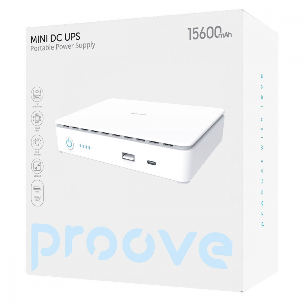 Портативне джерело безперебійного живлення Proove Mini DC UPS 15600mAh — Придбати в Україні - фото 1