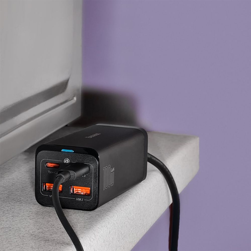 МЗП Baseus GaN3 Pro 100W (2 Type-C + 2 USB) — Придбати в Україні - фото 2