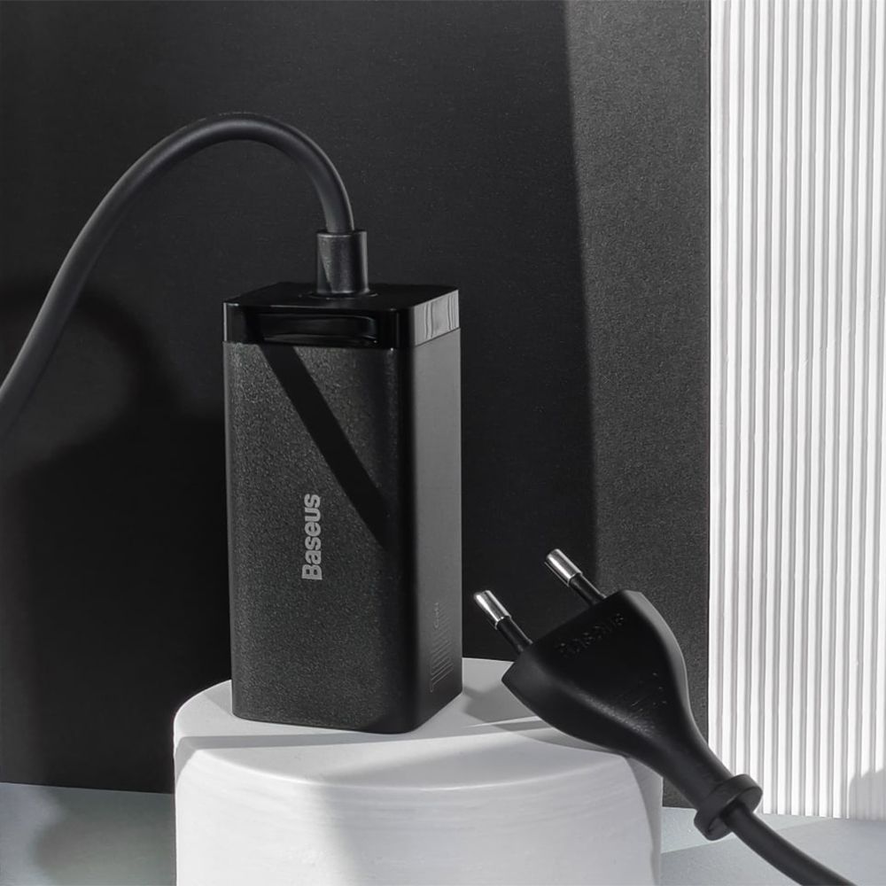 МЗП Baseus GaN3 Pro 100W (2 Type-C + 2 USB) — Придбати в Україні - фото 1