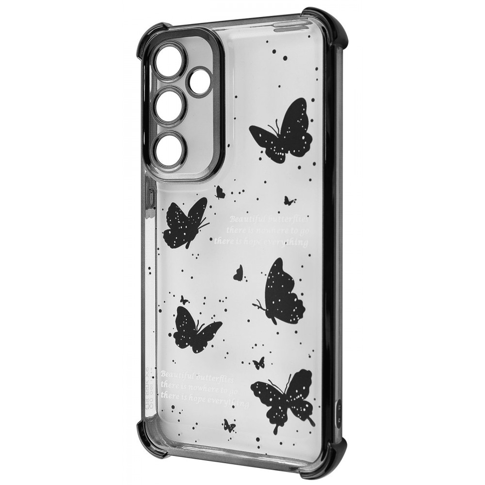 Чохол WAVE Winkie Samsung Galaxy A16 black/butterfly на малюнкі №1