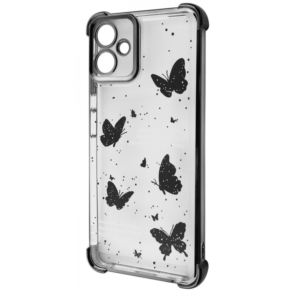 Чохол WAVE Winkie Samsung Galaxy A06 black/butterfly на малюнкі №1