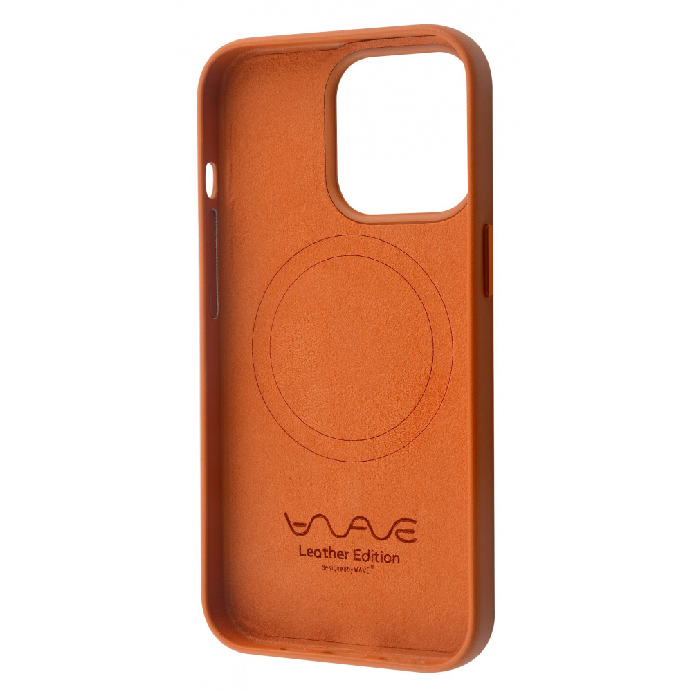 Чехол WAVE Premium Leather Edition Case with Magnetic Ring iPhone 13 Pro - фото 2