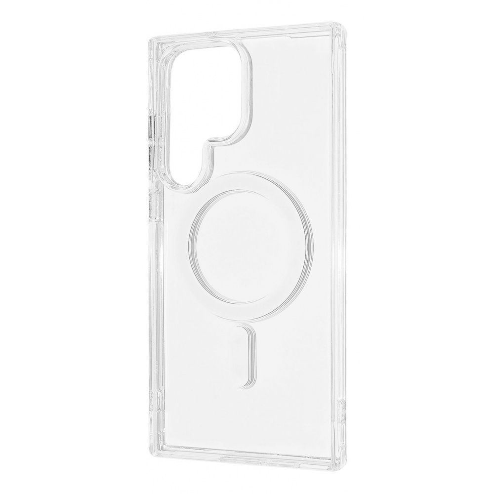 Чехол WAVE Clear Case (PC+TPU) with Magnetic Ring Samsung Galaxy S22 Ultra