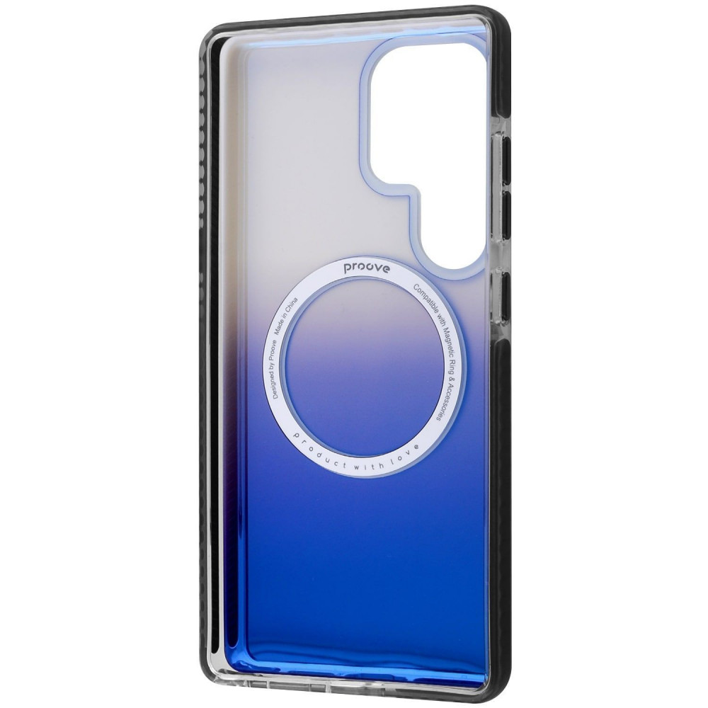 Чехол Proove Shadow Star Case with Magnetic Ring Samsung Galaxy S26 Ultra blue (PCSSSGSU2612) Синий на картинке №3