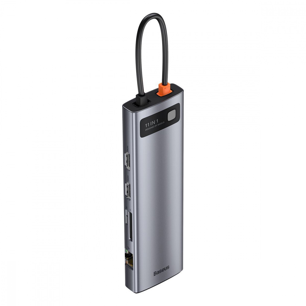 USB-Хаб Baseus Metal Gleam Series 5-in-1 30Hz Version (3xUSB3.0 + 4KHD + Type-C) — Придбати в Україні - фото 7