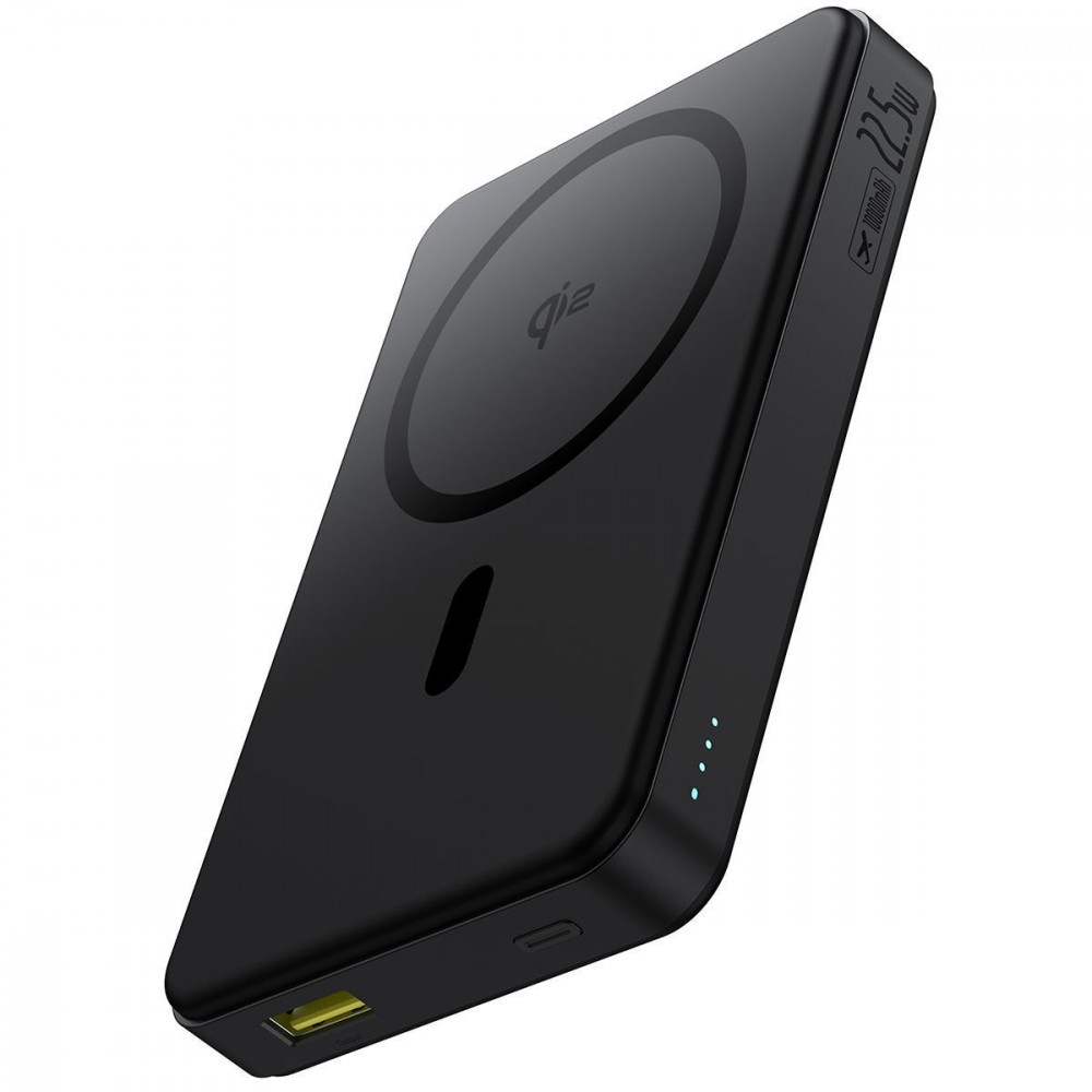 Портативная Батарея Baseus Airpow 2 Qi2 22.5W 10000mAh (With cable Type-C 0.3m) black (P10080000123-00) Черный на картинке №3