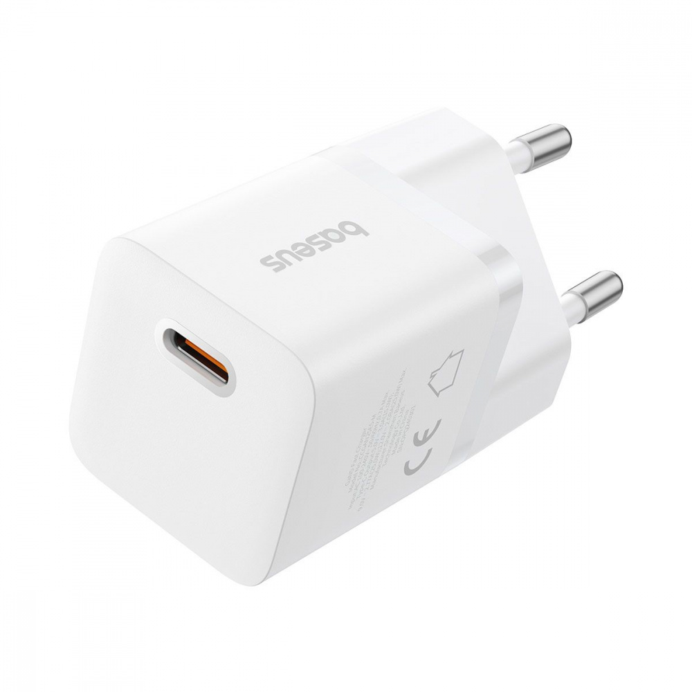 СЗУ Baseus GaN5 Mini Fast Charger Type-C 25W (З кабелем Type-C to Type-C 100W 1m) - фото 2