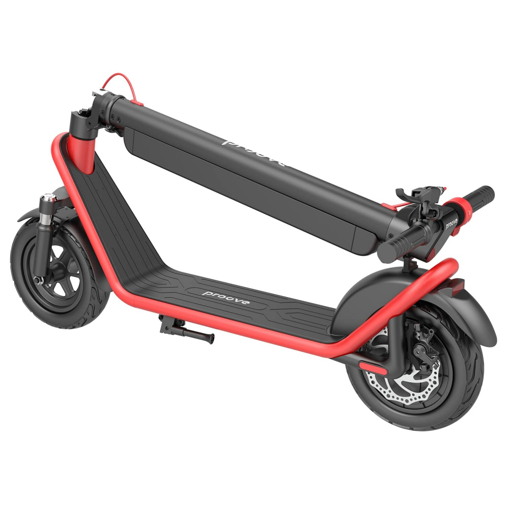 Электросамокат Proove Model Urban App 450W  (черно/красный) - фото 11
