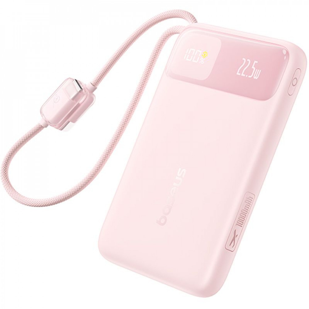 Портативна Батарея Baseus EnerFill FC11 Digital Display 10000mAh 22.5W pink на малюнкі №1