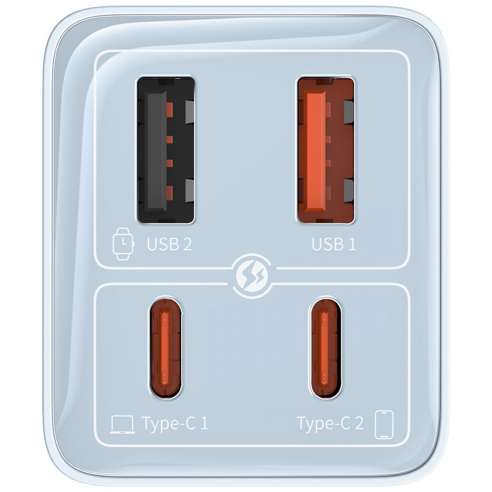 СЗУ Baseus GaN6 Pro Fast Charger 2 Type-C + 2 USB 65W - фото 14