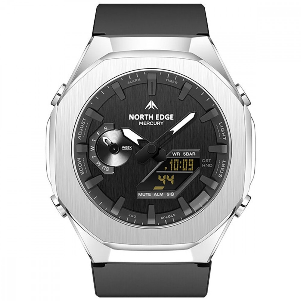 Механічний Годинник NORTH EDGE MERCURY silver на малюнкі №1