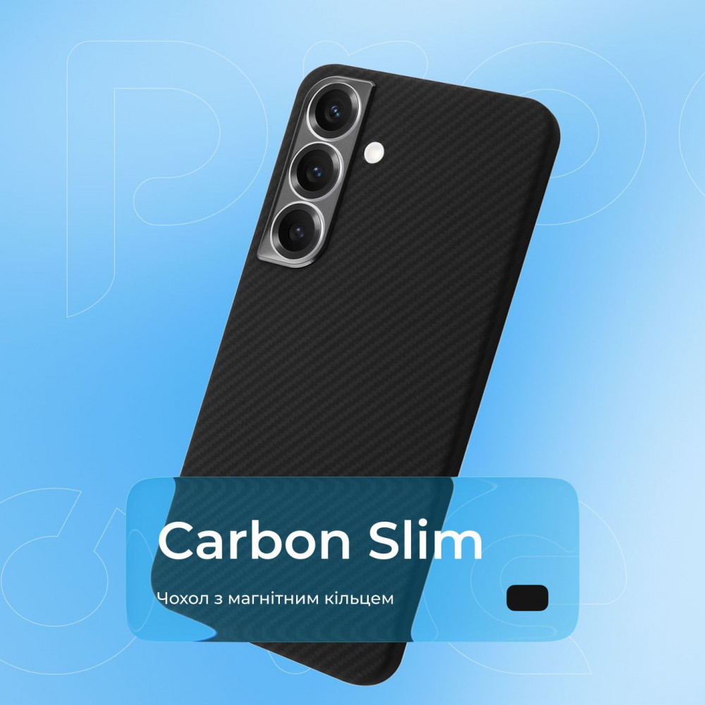 Чехол Proove Carbon Slim with Magnetic Ring Samsung Galaxy S25 - фото 3