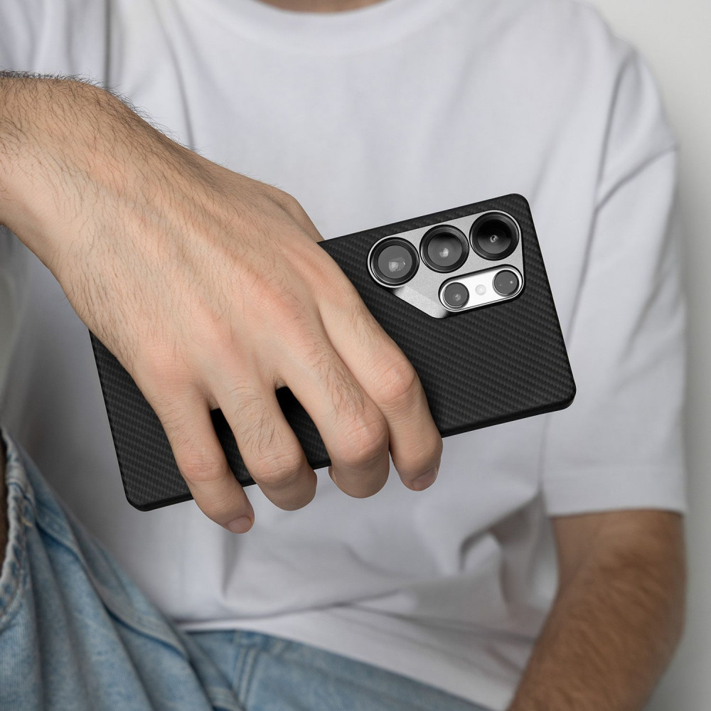 Чехол Proove Carbon Slim with Magnetic Ring Samsung Galaxy S25 - фото 7