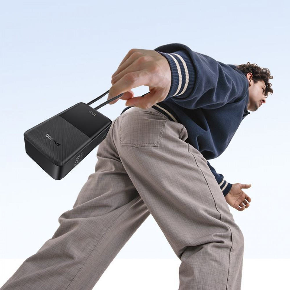 Портативная Батарея Baseus EnerFill Bipow 2 Pro 22.5W 30000mAh white (E0028101) Белый на картинке №4