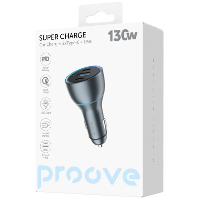 Купить АЗУ Proove Super Charge 130W (2 Type-C + USB) 51263 - Ncase
