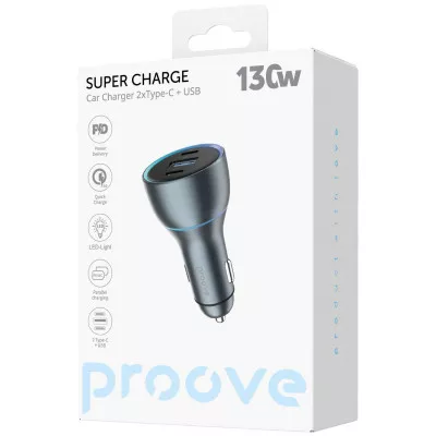 АЗП Proove Super Charge 130W (2 Type-C + USB) — Придбати в Україні