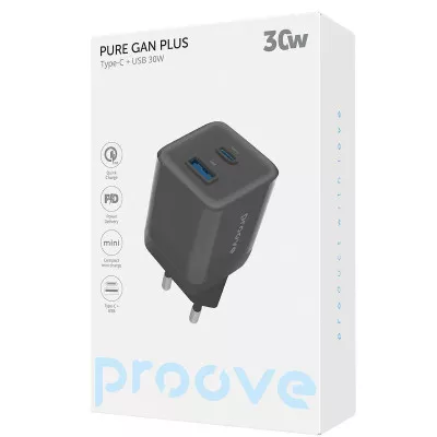 МЗП Proove Pure GaN Plus 30W (Type-C + USB) — Придбати в Україні