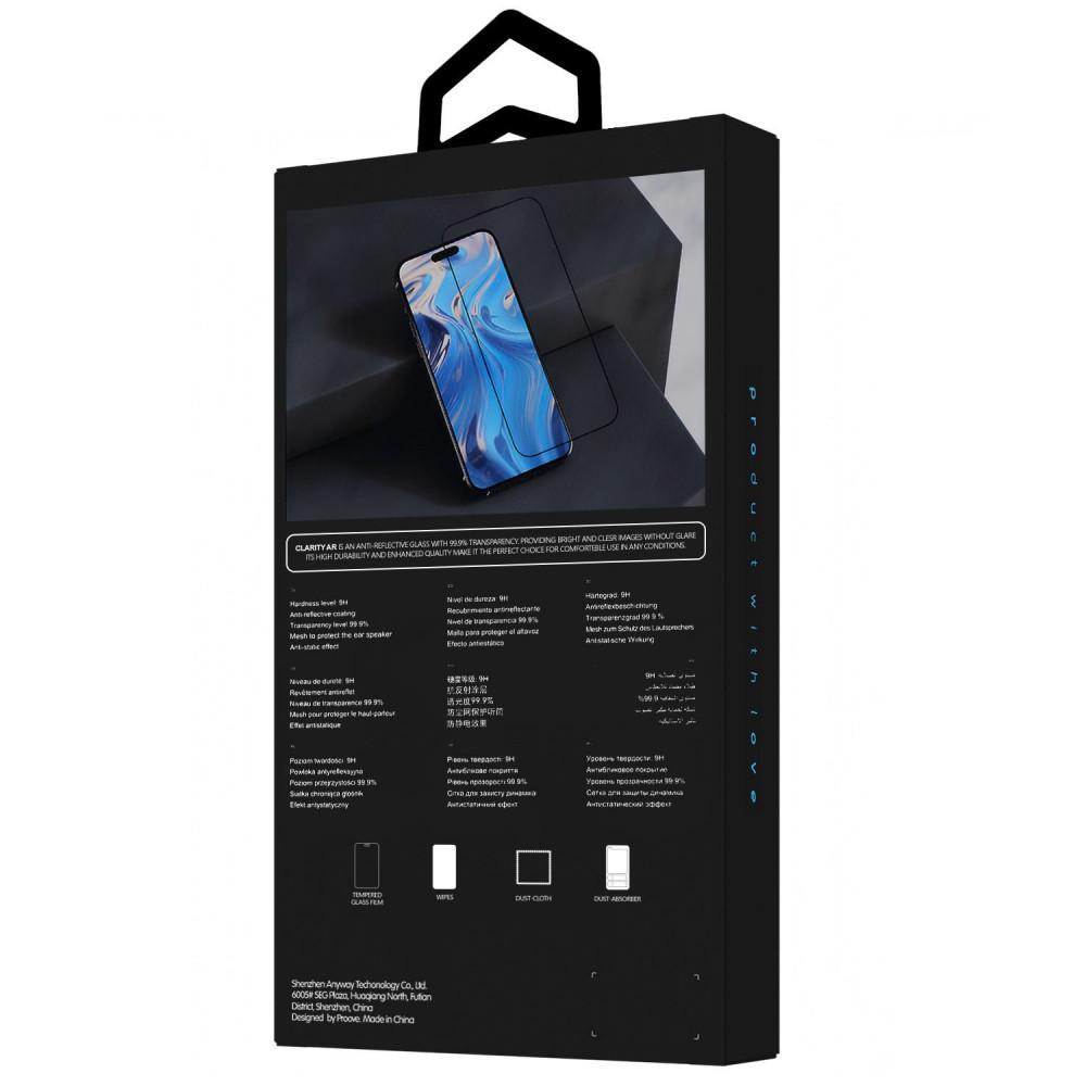 Защитное стекло Proove Clarity AR iPhone 15 Pro Max - фото 2