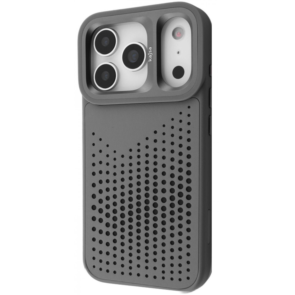 Чехол Kajsa Circle with Magnetic Ring iPhone 17 Pro Max gray на картинке №1