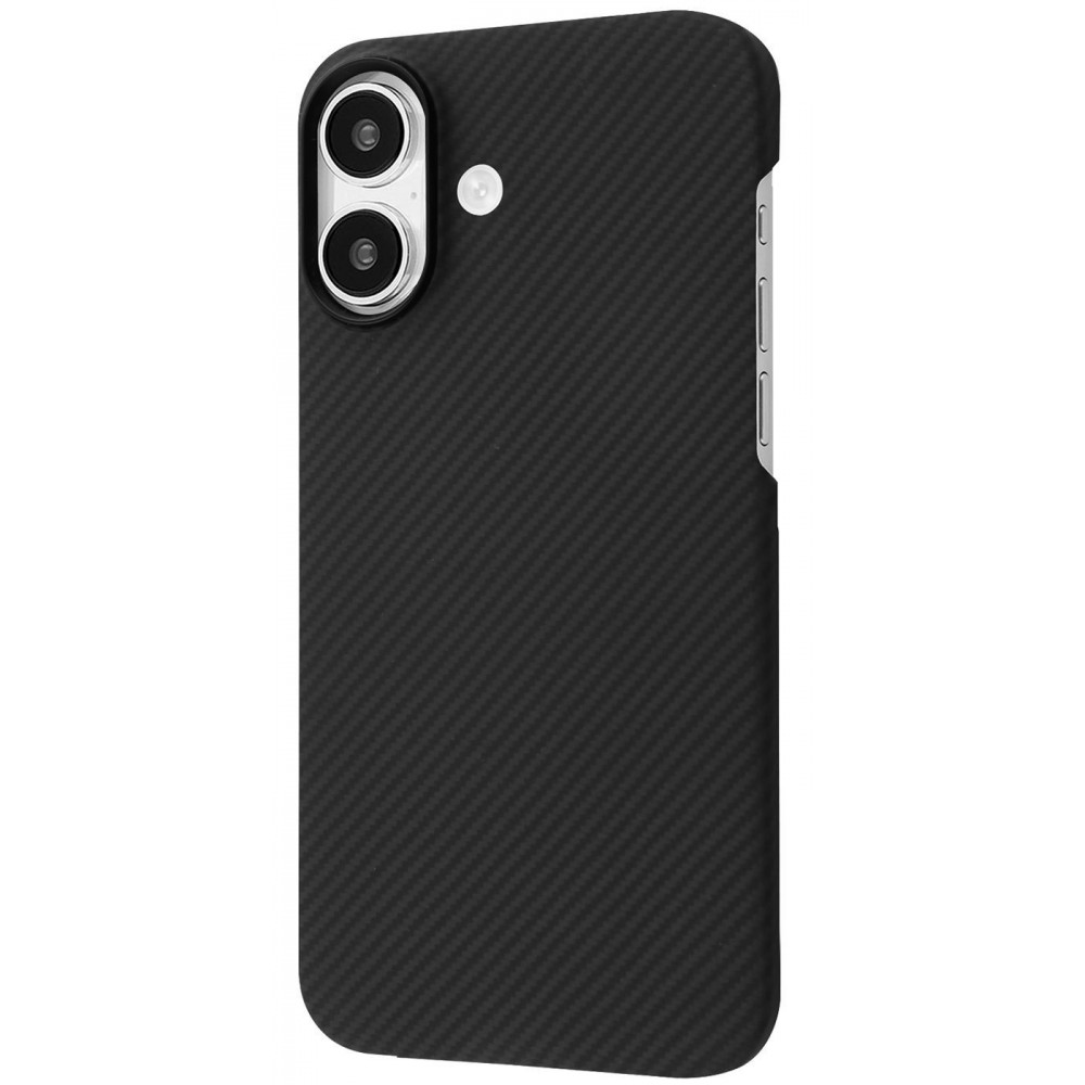 Чехол Proove Carbon Slim with Magnetic Ring iPhone 16 onyx (PCCSIP160060) Черный на картинке №1