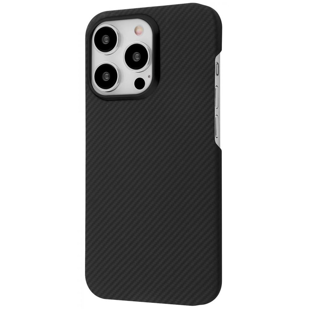Чехол Proove Carbon Slim with Magnetic Ring iPhone 13 Pro Max onyx (PCCSIP13PM60) Черный на картинке №1