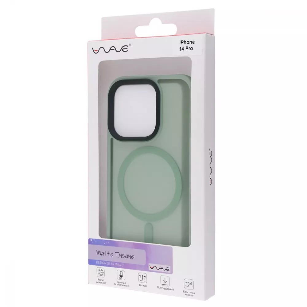 Чехол WAVE Matte Insane Case with Magnetic Ring iPhone 14 Pro - фото 1