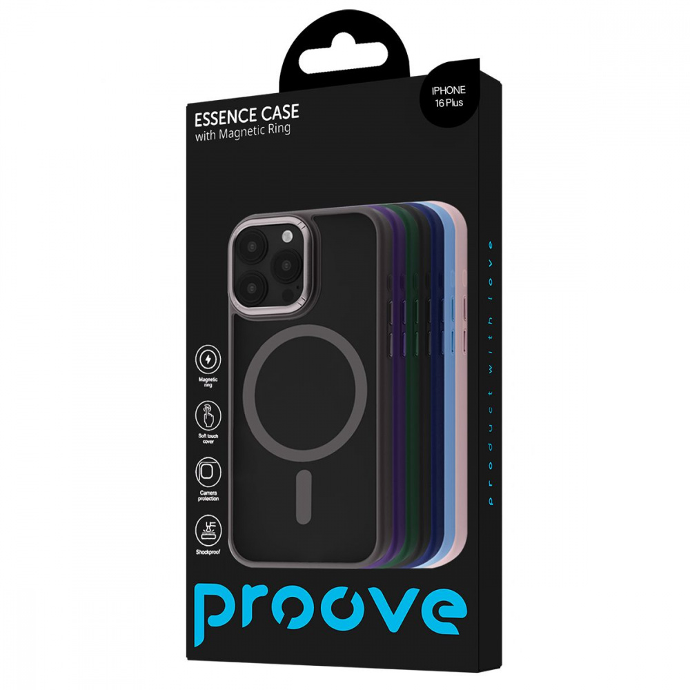 Чехол Proove Essence Case with Magnetic Ring iPhone 16 Plus - фото 1