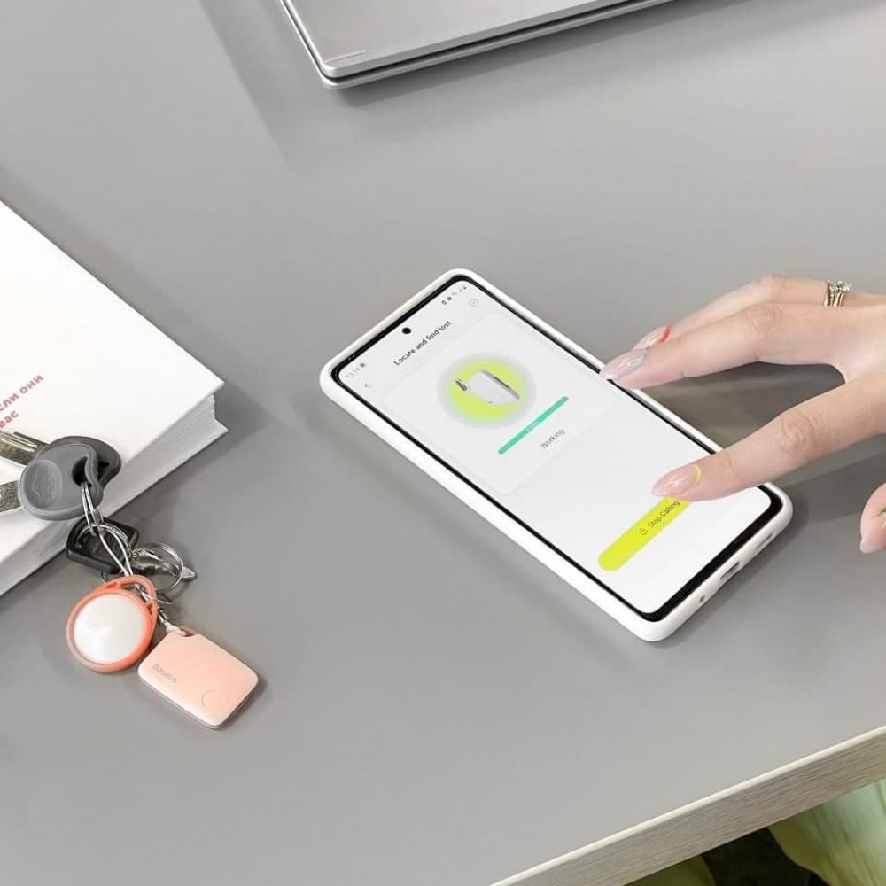 Розумний брелок Baseus T2 Ropetype Anti-Loss Device white на малюнкі №4