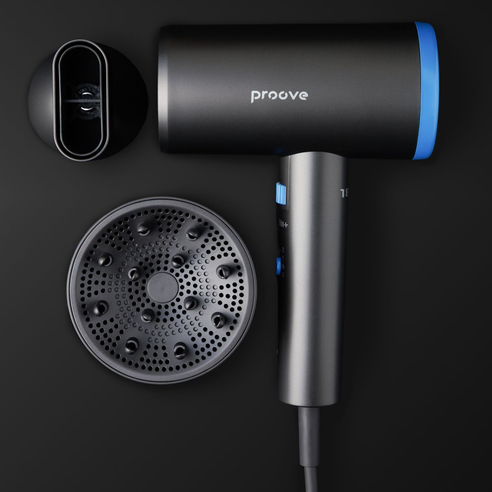 Фен Proove Tyson (1800W) gray (HDPT18000003) Серый на картинке №18