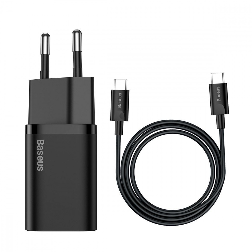 МЗП Baseus Super Silicone Quick Charger 25W (Type-C) + With Cable Type-C to Type-C 3A (1m) — Придбати в Україні - фото 8