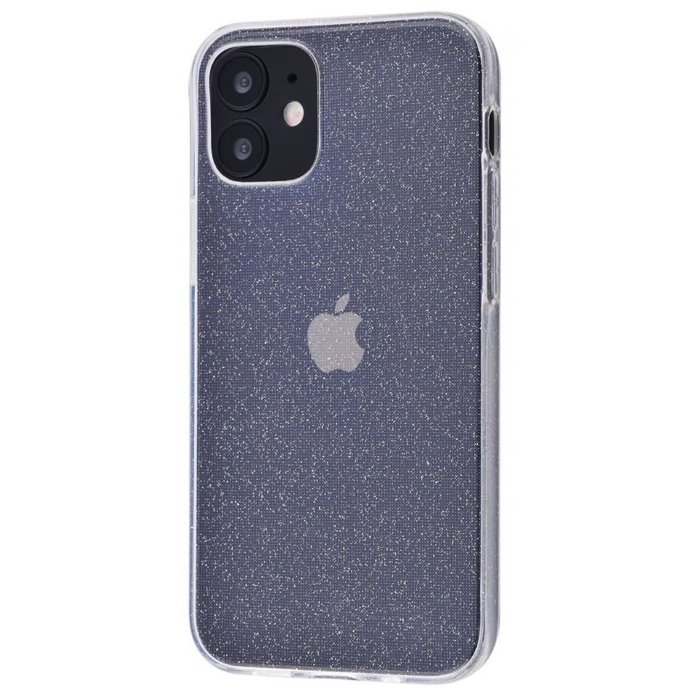 Чехол High quality silicone with sparkles 360 protect iPhone 12 mini