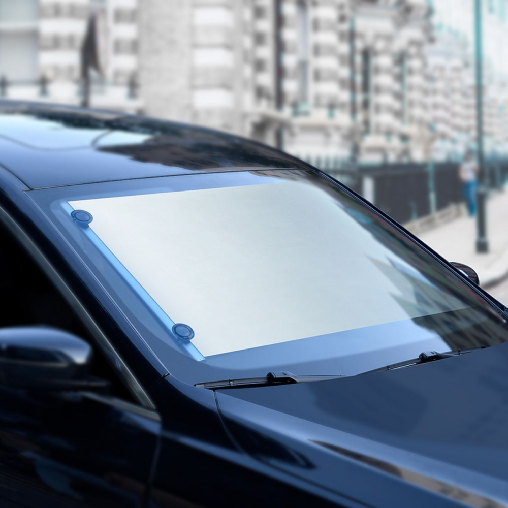 Автомобильная рулонная шторка на окно Baseus Auto Close Car Front Window Sunshade (0.58m) - фото 1