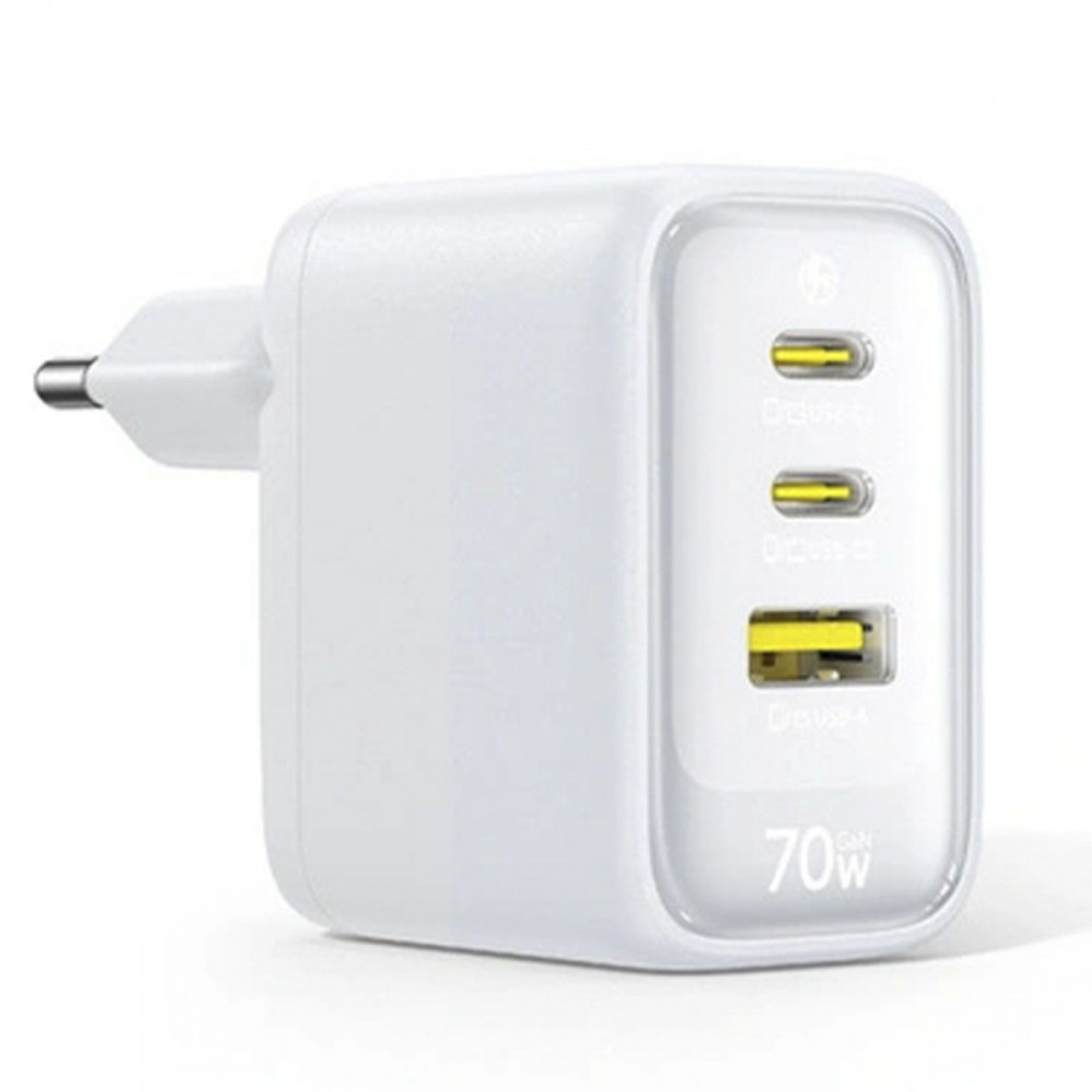 СЗУ Baseus EnerFill FE22 70W (2*Type-C+USB) black (E0123500) Черный на картинке №5