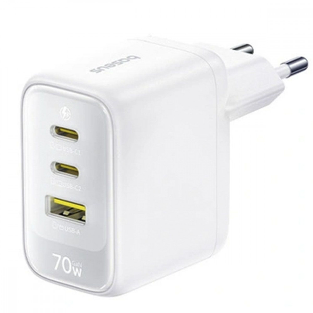МЗП Baseus EnerFill FE22 70W (2*Type-C+USB) white (E0123501) Білий на малюнкі №1