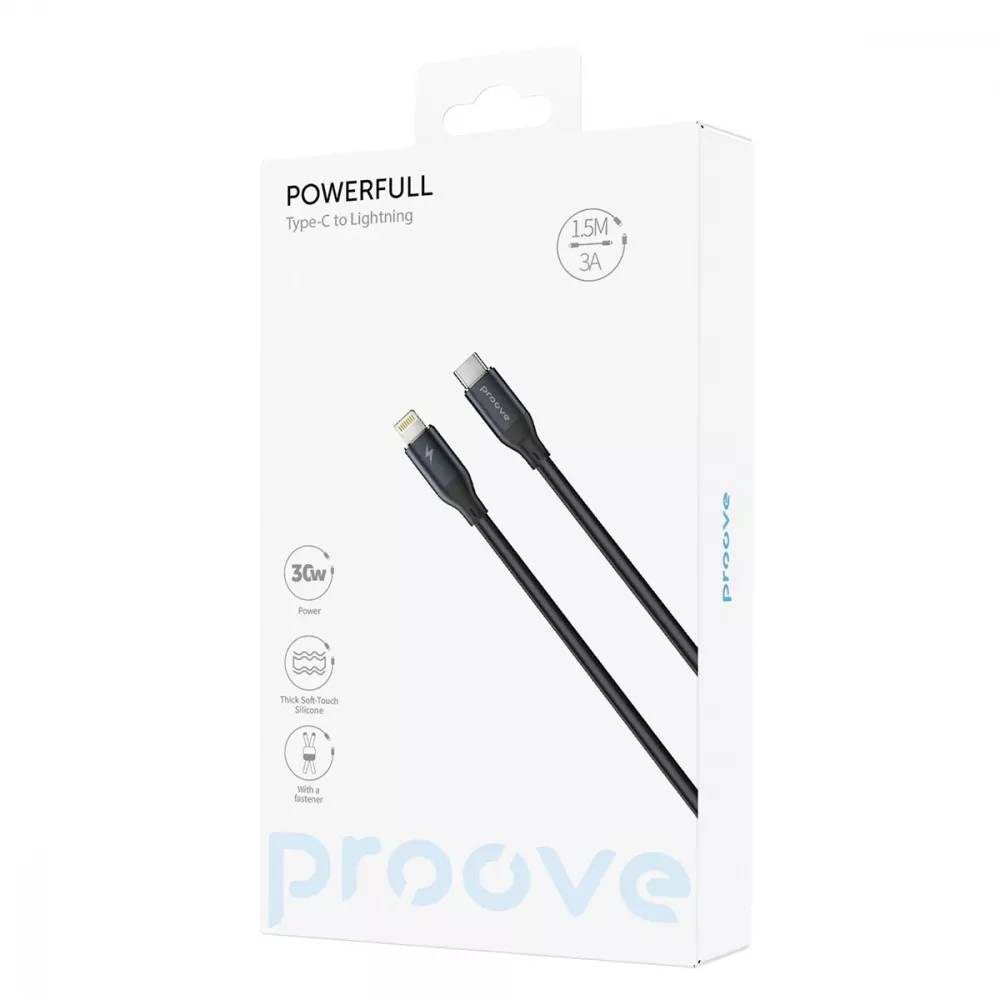 Кабель Proove PowerFull Type-C to Lightning 30W (1.5m) - фото 1