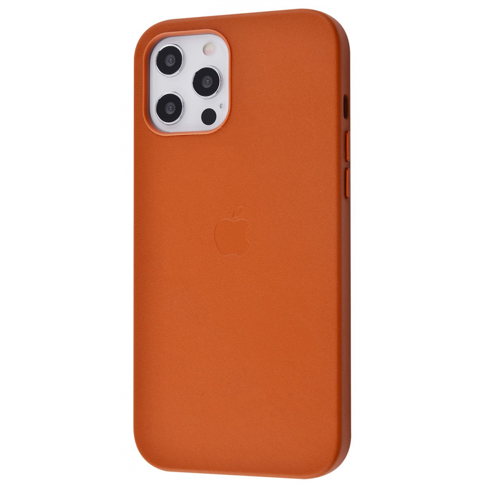 Чехол Leather Case with MagSafe iPhone 12 Pro Max - фото 4