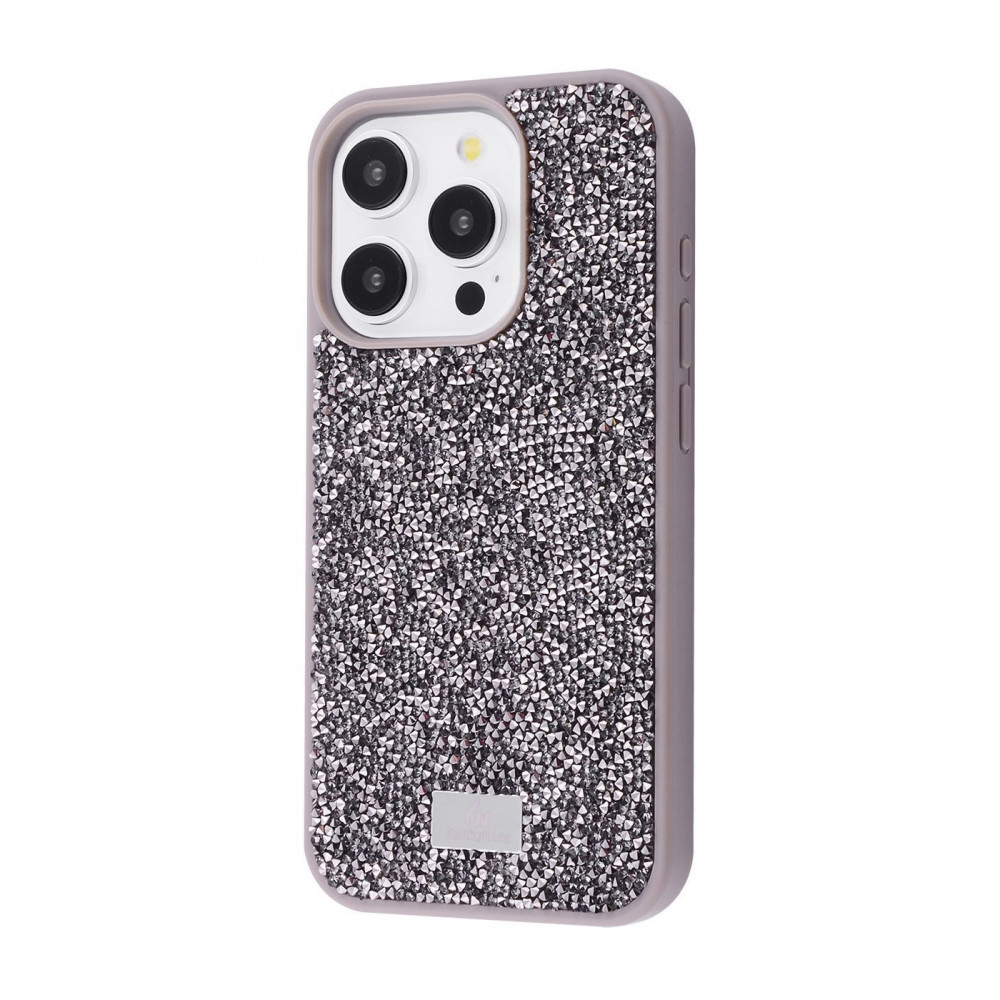 Чохол Bling World Rock Diamond (TPU) iPhone 15 Pro gray titanium (55606) Сірий на малюнкі №1