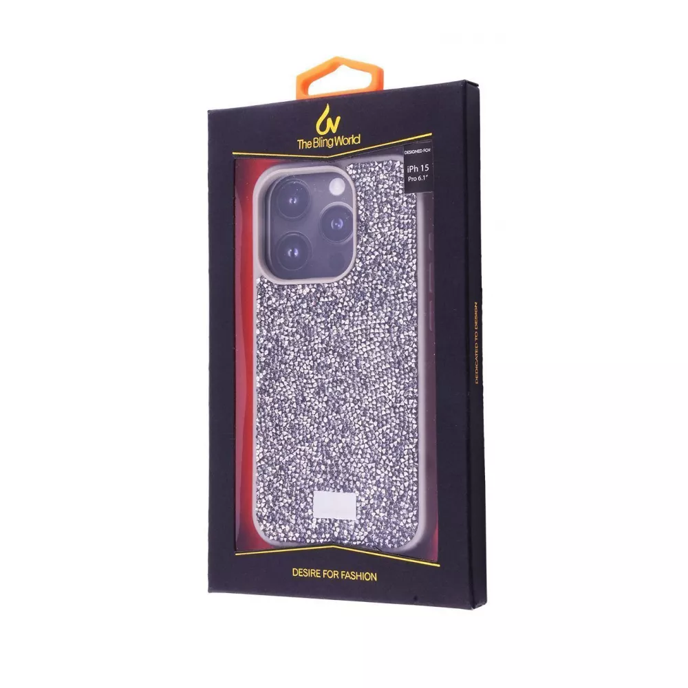 Чехол Bling World Rock Diamond (TPU) iPhone 15 Pro - фото 1