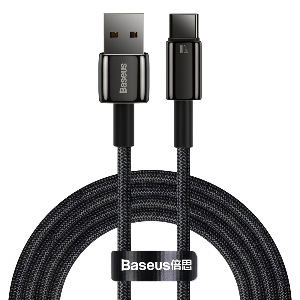 Кабель Baseus Tungsten Gold Fast Charging USB to Type-C 100W (2m) — Придбати в Україні