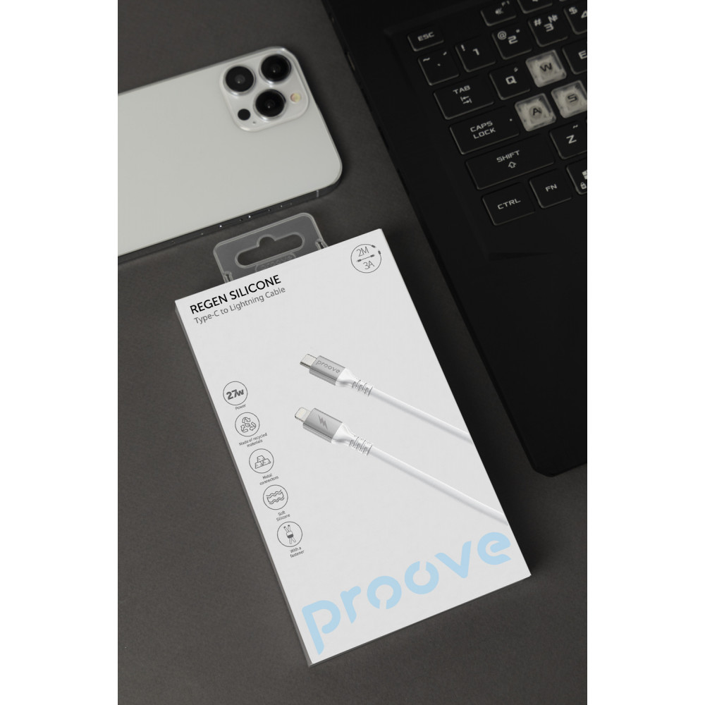 Кабель Proove ReGen Silicone Type-C to Lightning 27W (2m) — Придбати в Україні - фото 5
