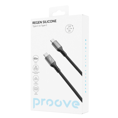 Купить Кабель Proove ReGen Silicone Type-C to Type-C 60W (1m) 57727 - Ncase