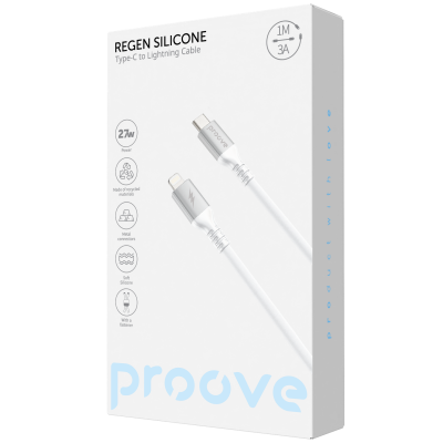 Кабель Proove ReGen Silicone Type-C to Lightning 27W (1m) — Придбати в Україні
