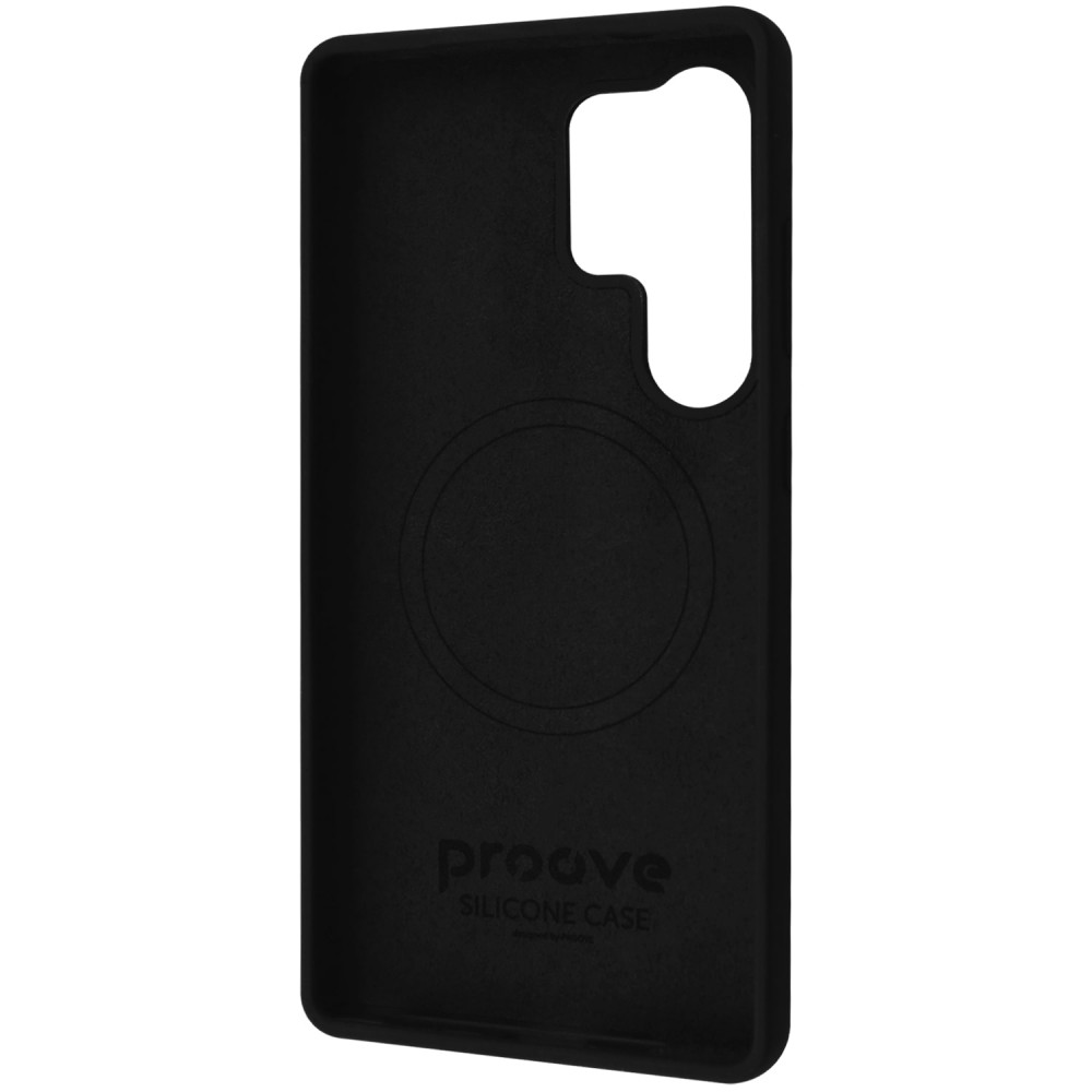 Чохол Proove Silicone Case with Magnetic Ring Samsung Galaxy S24 Ultra black на малюнкі №3