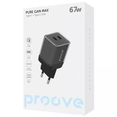 МЗП Proove Pure GaN Max 67W (Type-C + Type-C) — Придбати в Україні