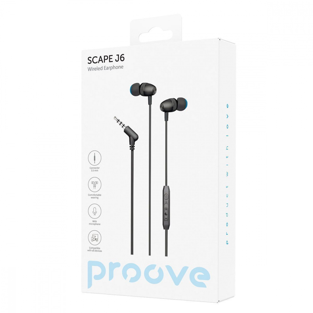 Провідні навушники Proove Scape J6 (3.5mm) — Придбати в Україні - фото 1