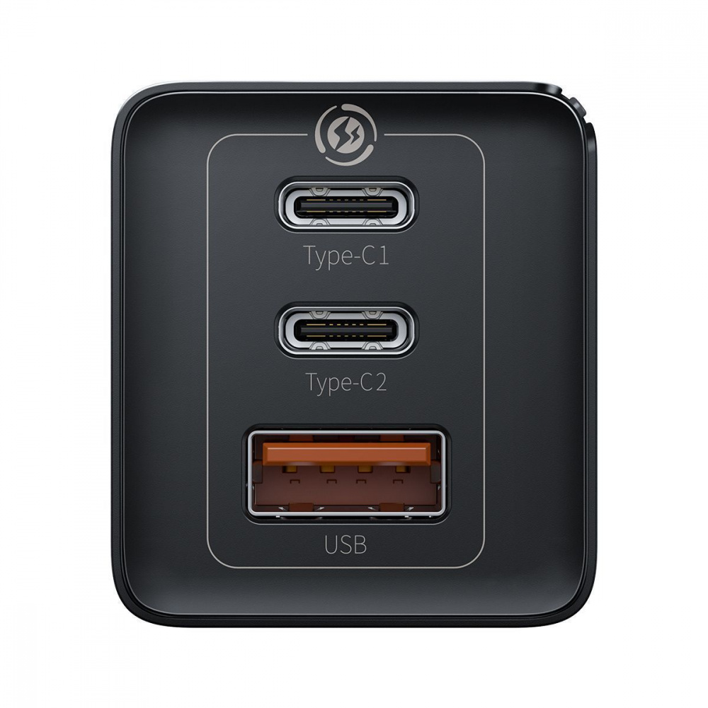 СЗУ Baseus GaN2 Quick Charger 65W (2 Type-C + 1 USB) - фото 6
