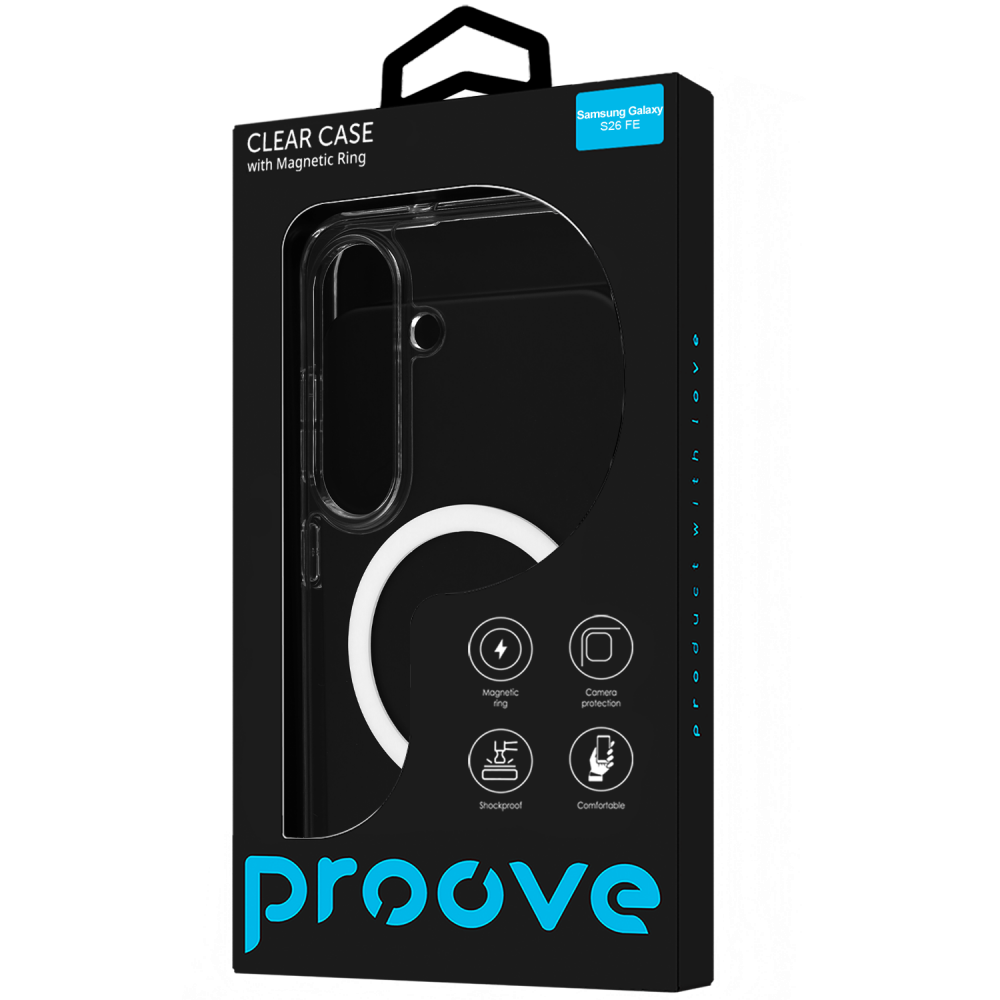 Чехол Proove Clear Case with Magnetic Ring Samsung Galaxy S26 FE - фото 1